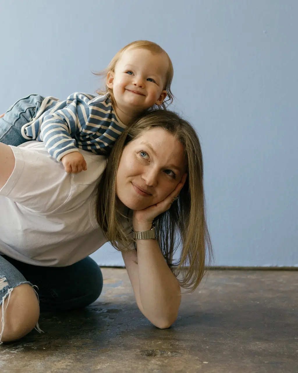 Family and nanny building a strong childcare relationship