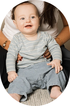 Childcare professional supporting early childhood development